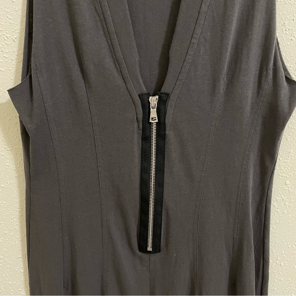 RtA Bandit Dress Jersey Knit Midi Faded Grey - Picture 9 of 12
